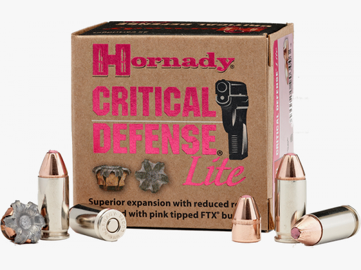 Hornady Critical Defense 9mm Luger (9x19) FTX 100 grs Pistolenpatronen