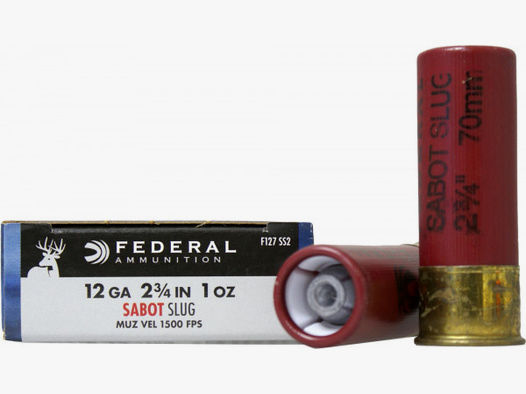 Federal Premium 12/70 28,00g - 432grs Power-Shok Sabot Slug Flintenlaufgeschosse
