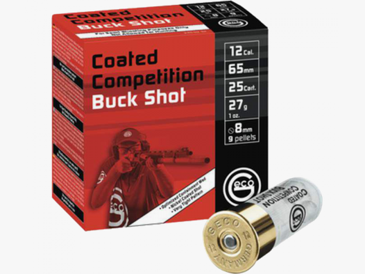 Geco Coated Competition Buck Shot 12/65 27 g Schrotpatronen