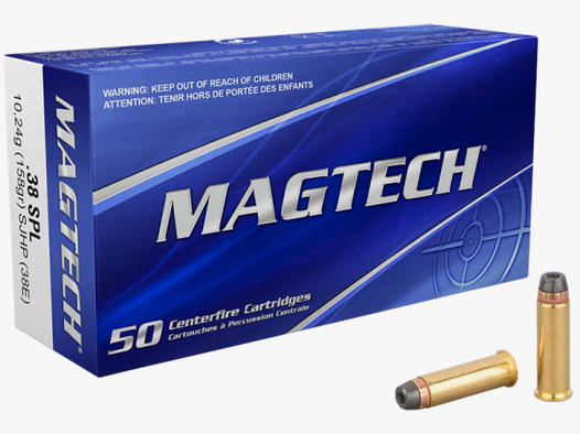 Magtech Standard .38 Special SJHP 158 grs Revolverpatronen