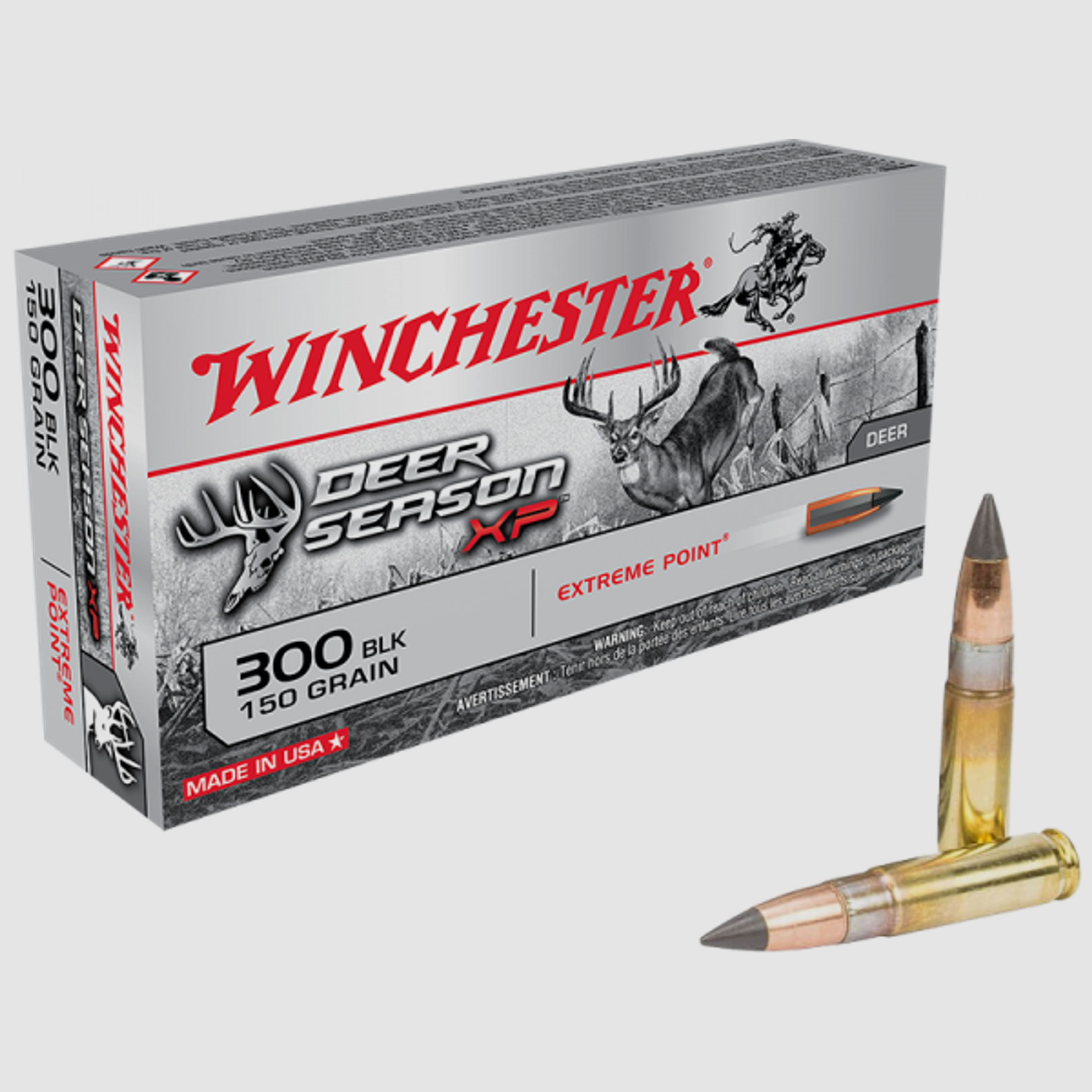 Winchester Extreme Point .300 AAC Blackout 150 grs Büchsenpatronen