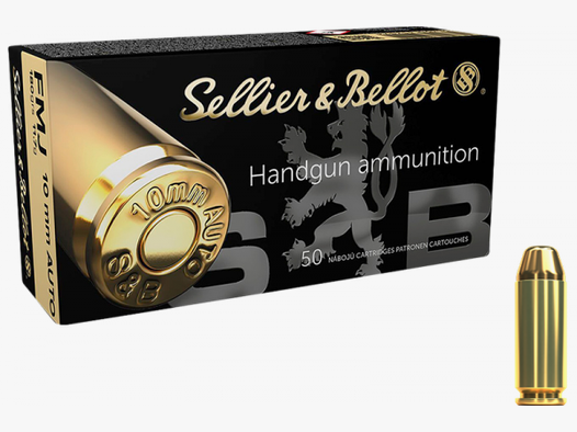 Sellier & Bellot Standard 10mm Auto FMJ Flat 180 grs Pistolenpatronen