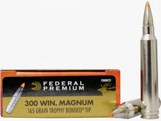 Federal Premium .300 Win Mag 10,69g - 165grs Federal Trophy Bonded Tip Büchsenmunition