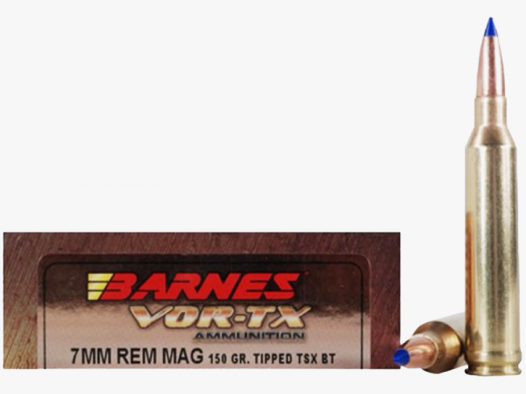 Barnes VOR-TX 7mm Rem Mag TTSX 150 grs Büchsenpatronen