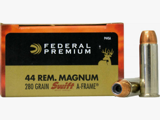 Federal Premium .44 Mag 18,14g - 280grs Swift A-Frame Revolvermunition