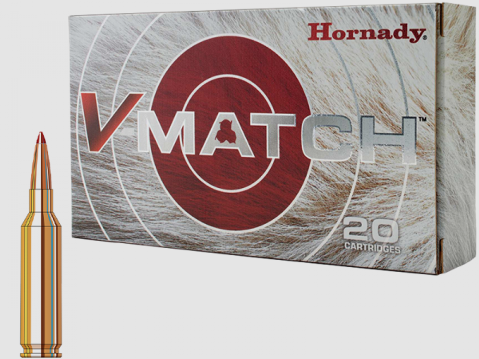 Hornady V-Match 6mm Creedmoor ELD-VT 80 grs Büchsenpatronen
