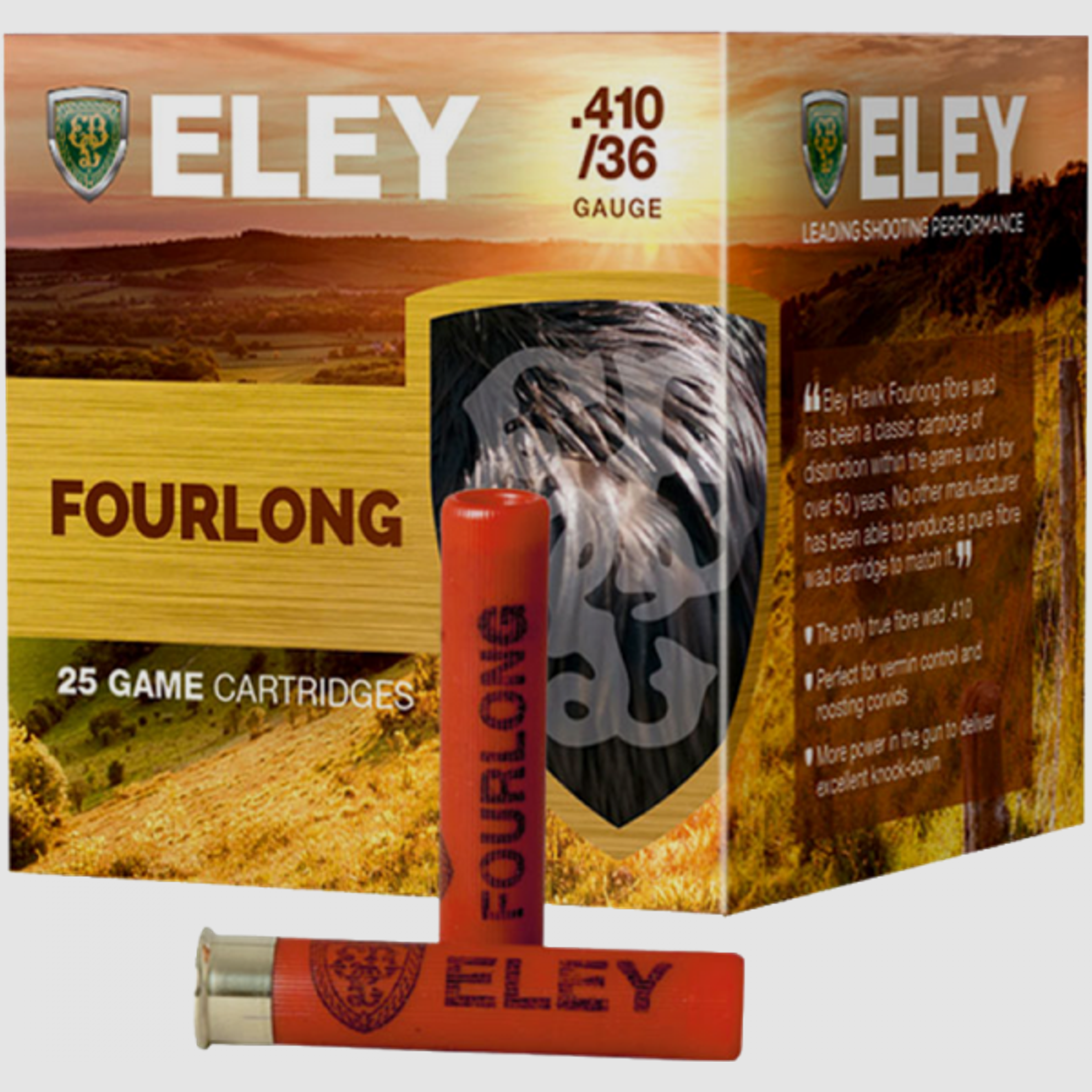 Eley Hawk Fourlong 410/65 12,5 gr Schrotpatronen
