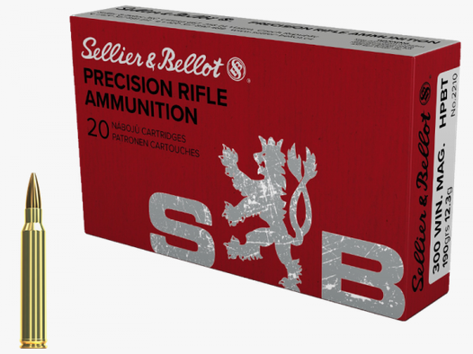 Sellier & Bellot Target Match .300 Win Mag BTHP 190 grs Büchsenpatronen