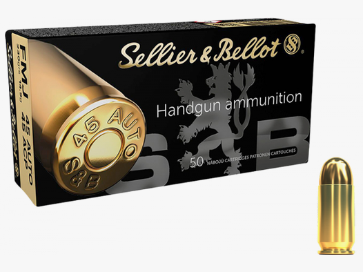 Sellier & Bellot Standard .45 ACP FMJ 230 grs Pistolenpatronen