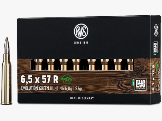 RWS Evolution Green 6,5x57 R EVO Green 93 grs Büchsenpatronen
