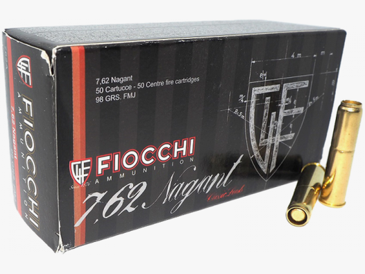 Fiocchi Old Time 7,62mm Nagant FMJ 98 grs Revolverpatronen