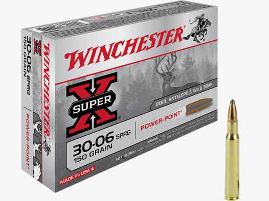 Winchester Super X .30-06 Springfield Winchester Power Point 150 grs Büchsenpatronen