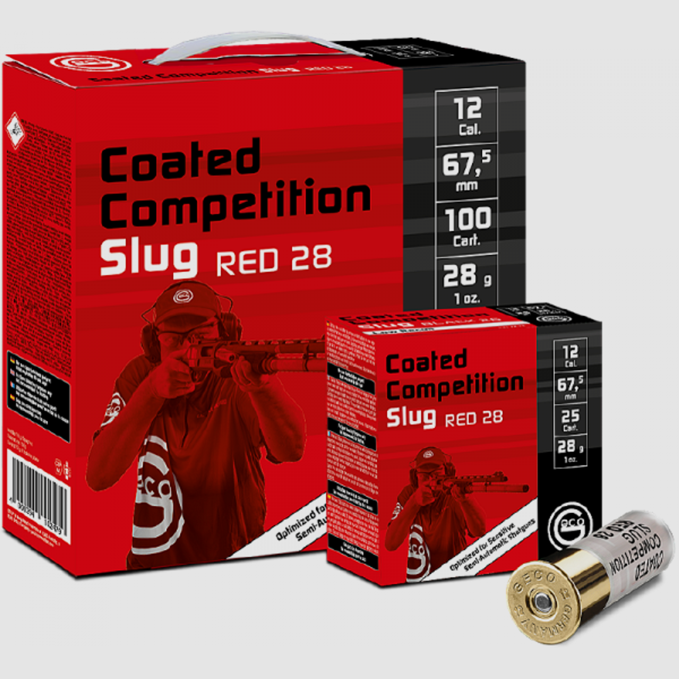 Geco Coated Competition Slug Red 12/67,5 28 g Flintenlaufgeschoss