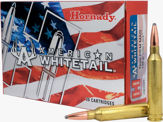 Hornady American Whitetail 7mm Rem Mag InterLock 154 grs Büchsenpatronen