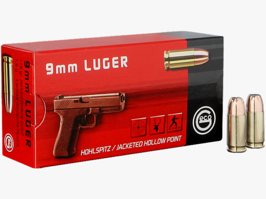 Geco Standard 9mm Luger (9x19) HP 115 grs Pistolenpatronen