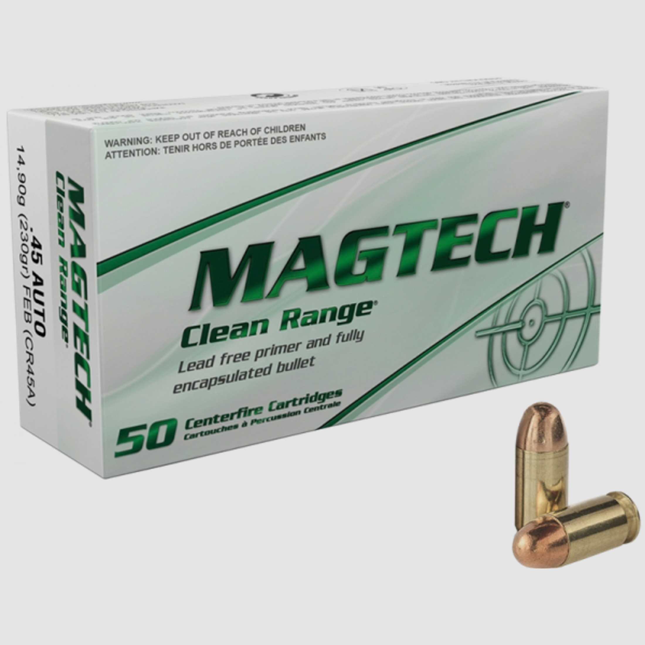 Magtech Clean Range .45 ACP Magtech FEB 230 grs Pistolenpatronen