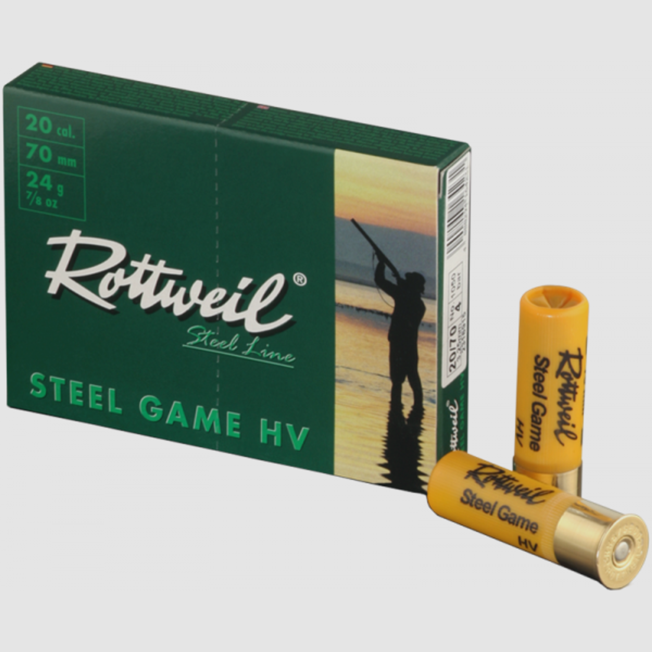 Rottweil Steel Game HV 20/70 24 gr Schrotpatronen