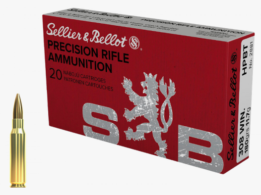 Sellier & Bellot Target Match .308 Win BTHP 180 grs Büchsenpatronen
