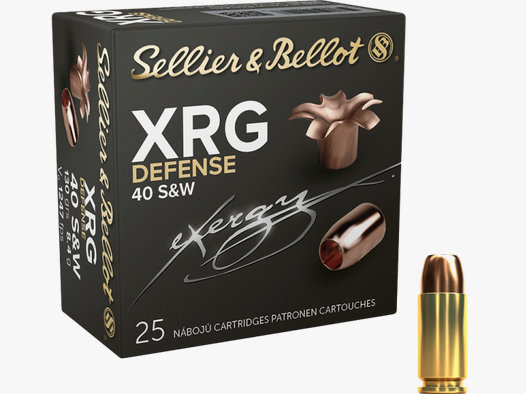 Sellier & Bellot XRG Defense .40 S&W XRG Defense 130 grs Pistolenpatronen