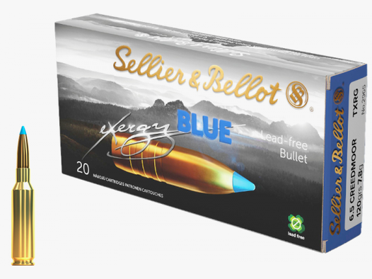 Sellier & Bellot eXergy Blue 6,5mm Creedmoor TXRG 120 grs Büchsenpatronen