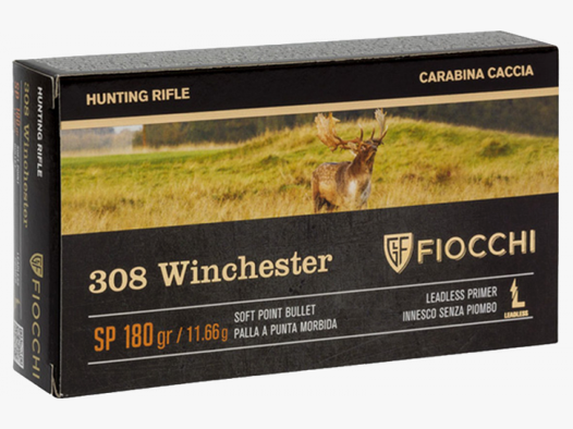 Fiocchi Hunting .308 Win SP 180 grs Büchsenpatronen