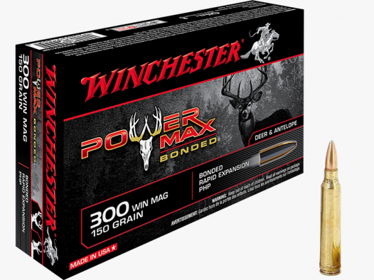 Winchester Power Max .300 Win Mag 150 grs Büchsenpatronen