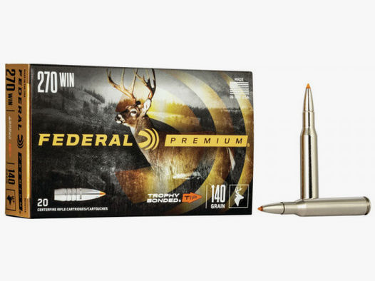 Federal Premium .270 Win 9,07g - 140grs Federal Trophy Bonded Tip Büchsenmunition