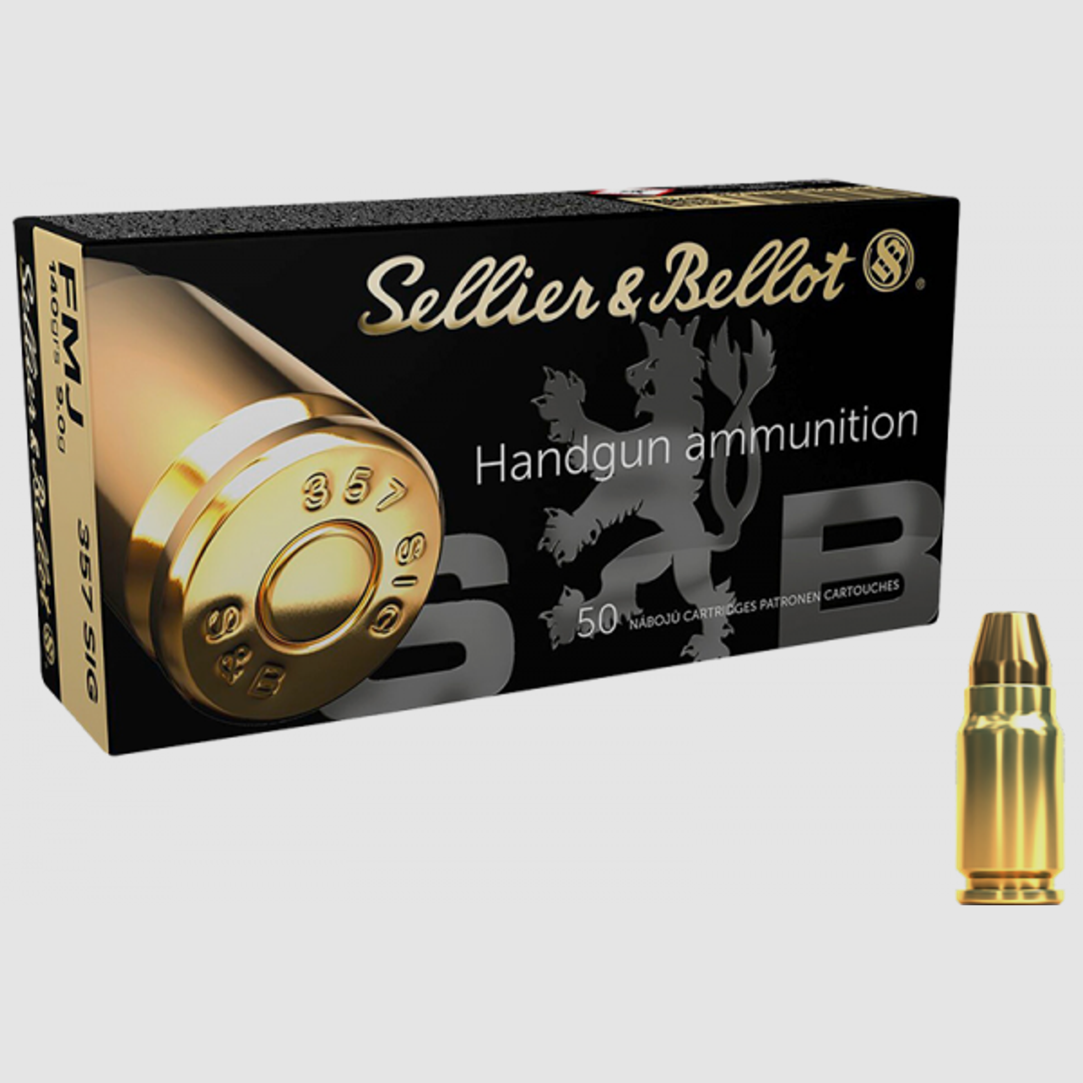 Sellier & Bellot Standard .357 SIG FMJ Flat 140 grs Pistolenpatronen