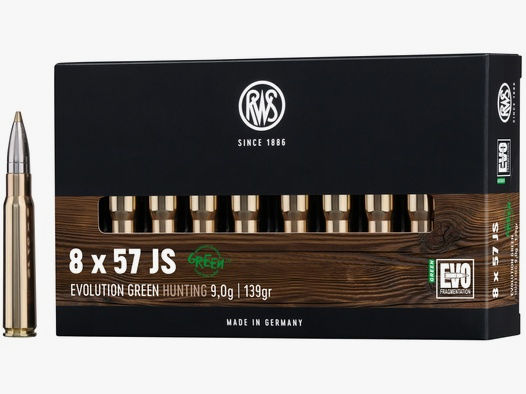 RWS Büchsenpatronen Evolution Green 8x57 IS