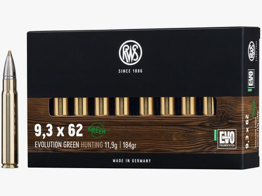 RWS Büchsenpatronen Evolution Green 9,3x62