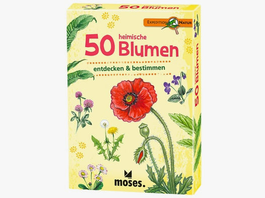 Moses Kartenspiel 50 heimische Blumen