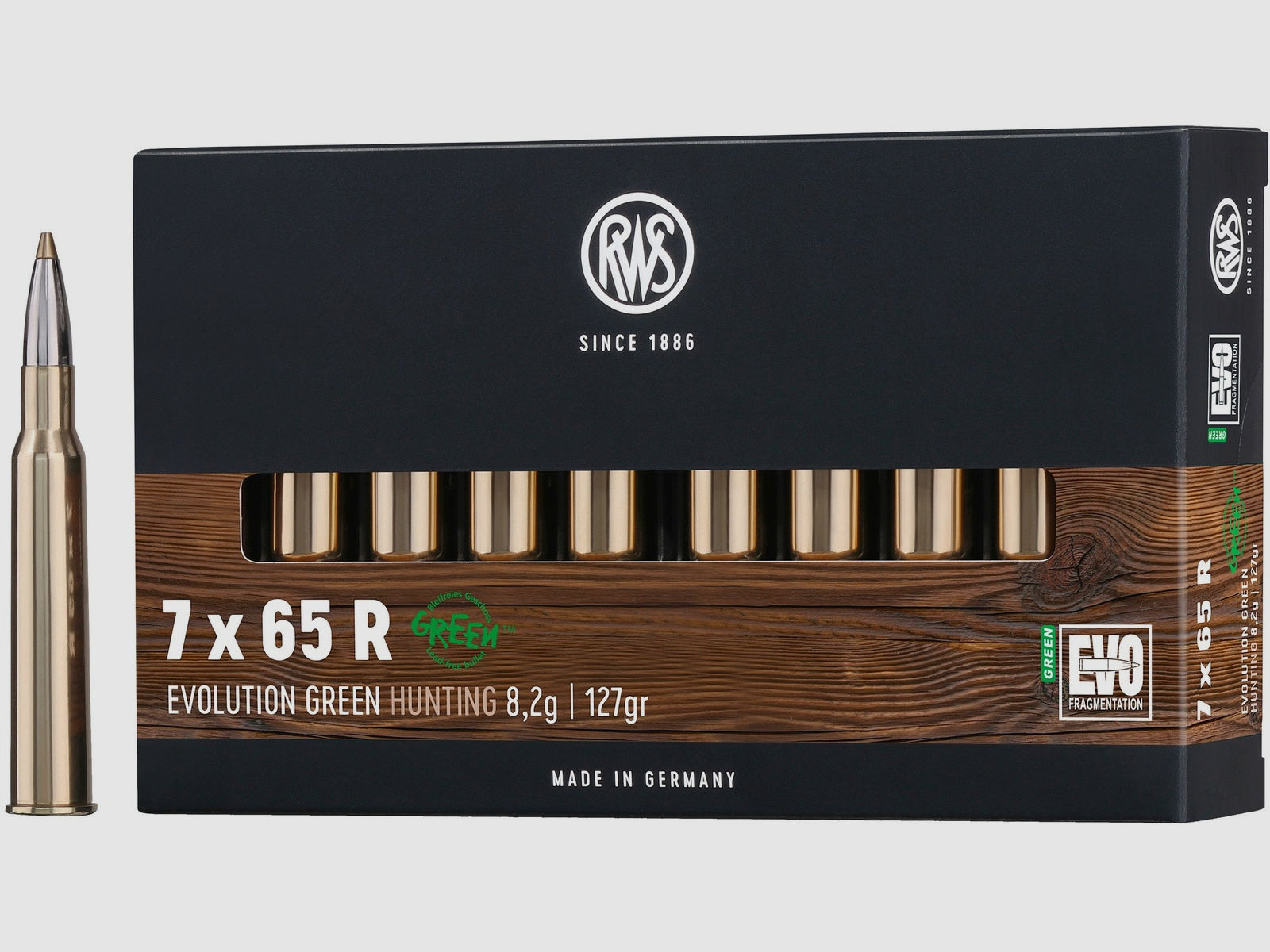 RWS Büchsenpatronen Evolution Green 7x65 R