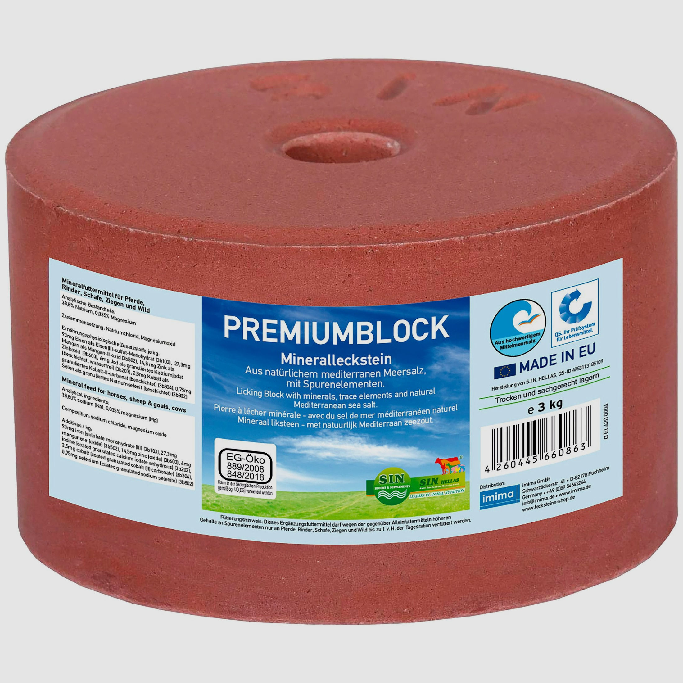 Imima Salz- und Mineralleckstein Premiumblock