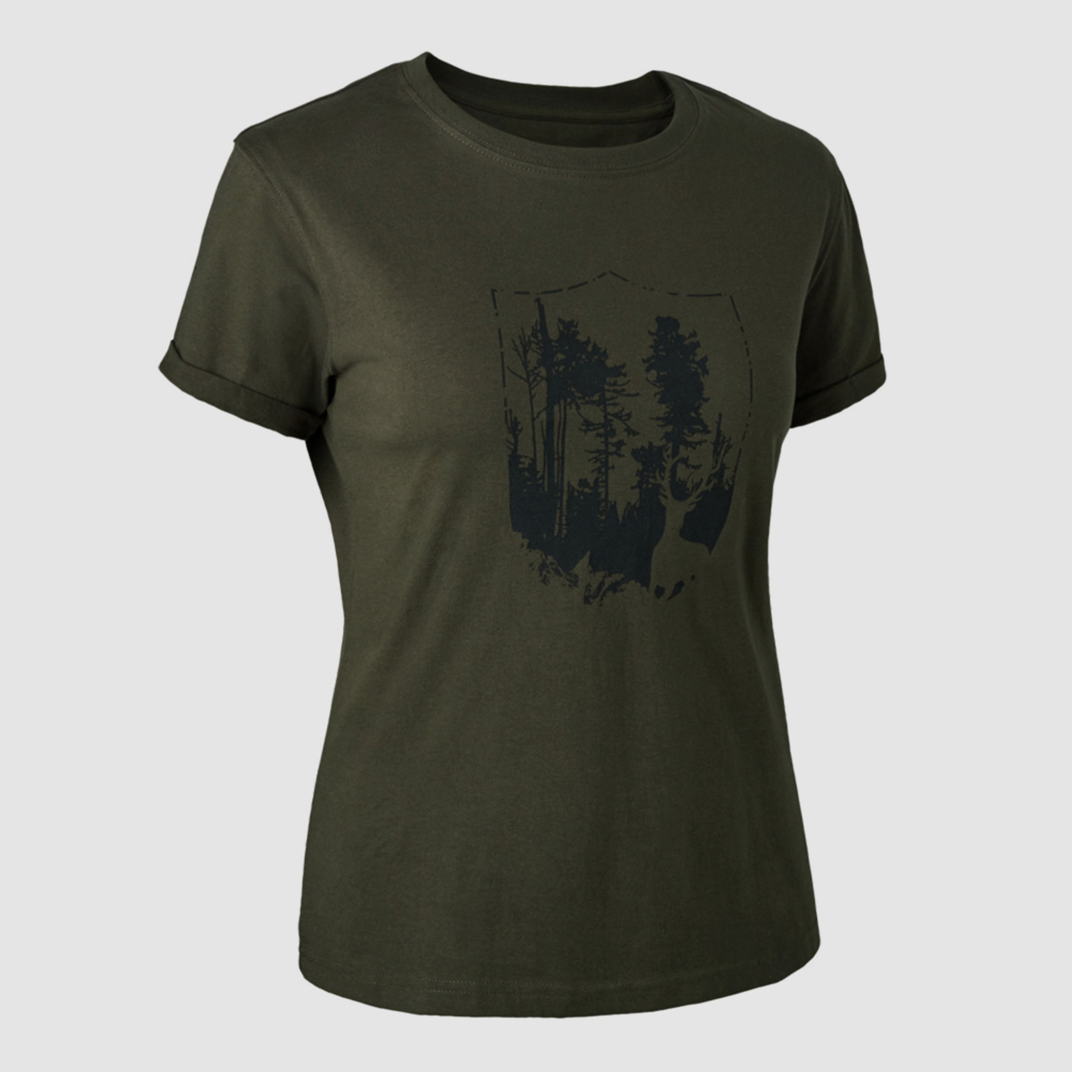 Deerhunter T-Shirt mit Shield-Logo Damen