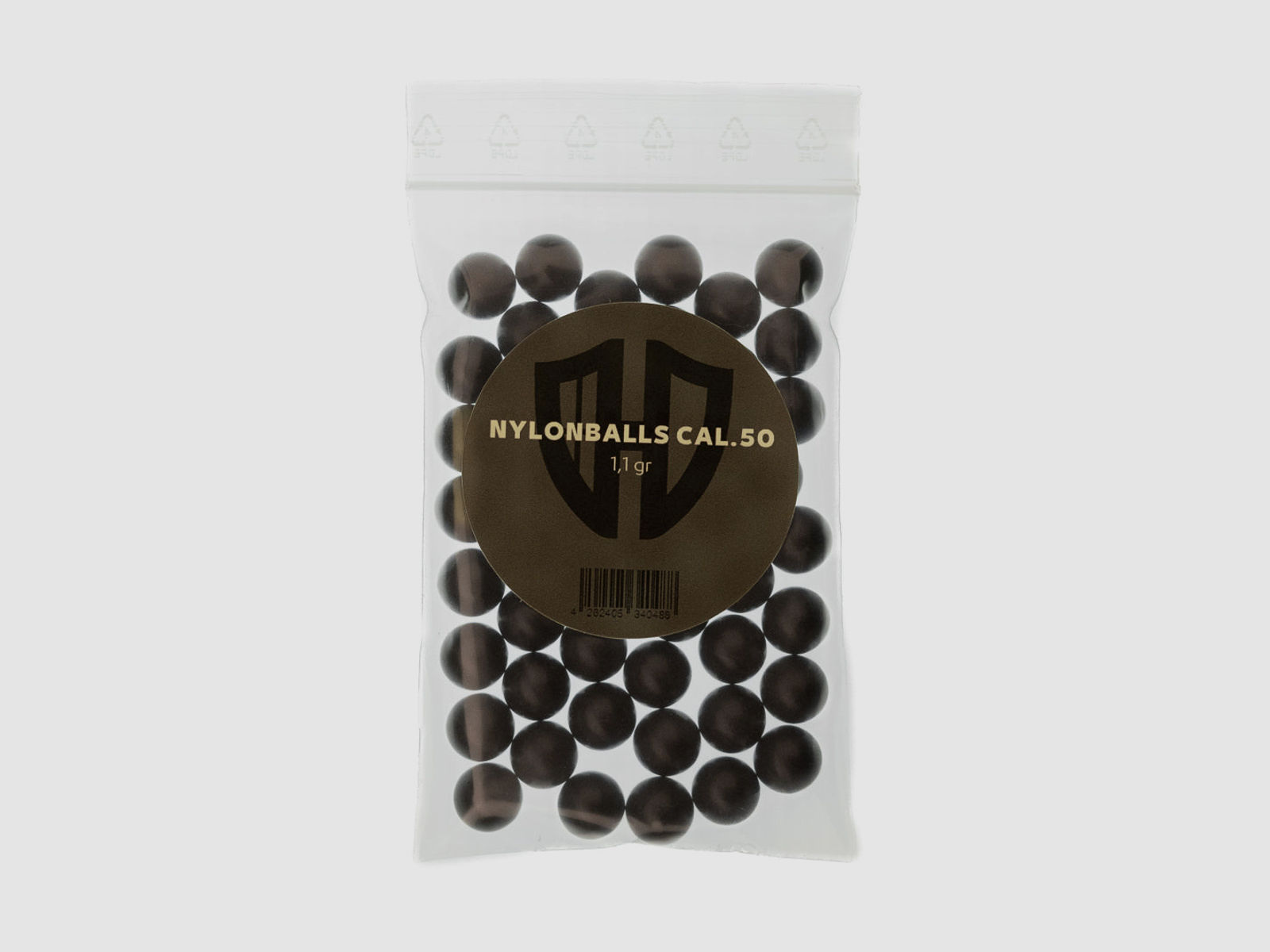 50 x Nylonballs Cal.50 | HDR-50 HDP-50 | Hartkunststoff | 1,1 Gr. | Homedefence