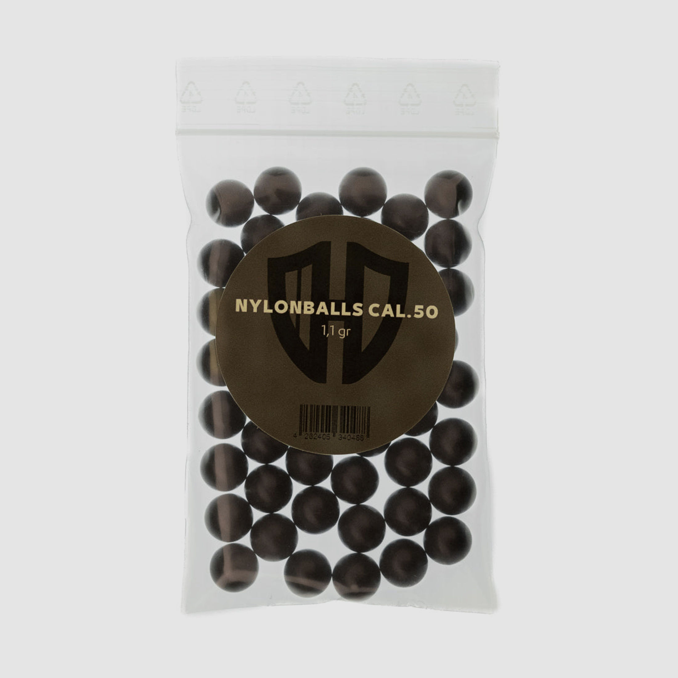 50 x Nylonballs Cal.50 | HDR-50 HDP-50 | Hartkunststoff | 1,1 Gr. | Homedefence