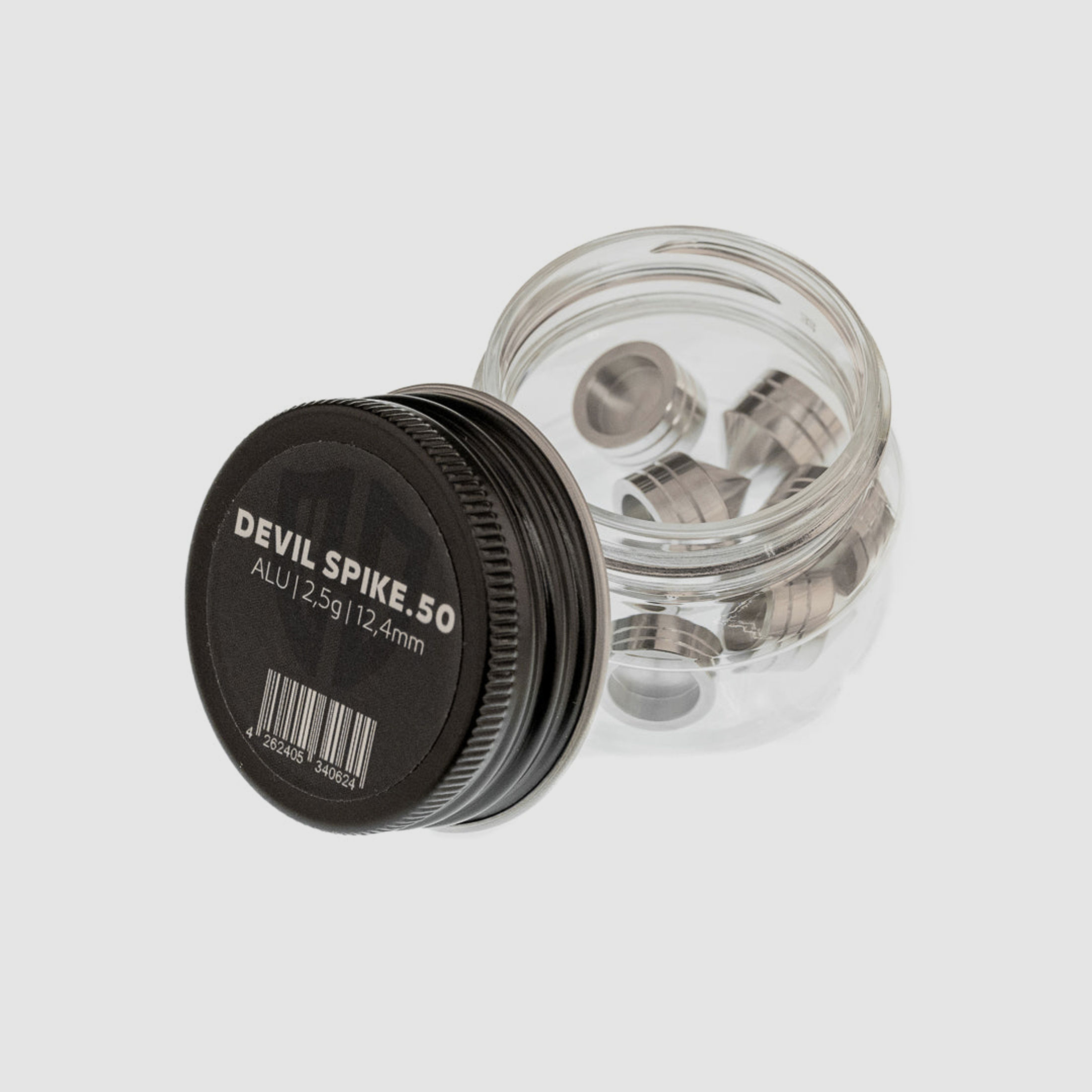 6x DEVIL SPIKE.50 | Aluminium | Cal.50 | 2,5g | ⌀ 12,4mm | HDR50