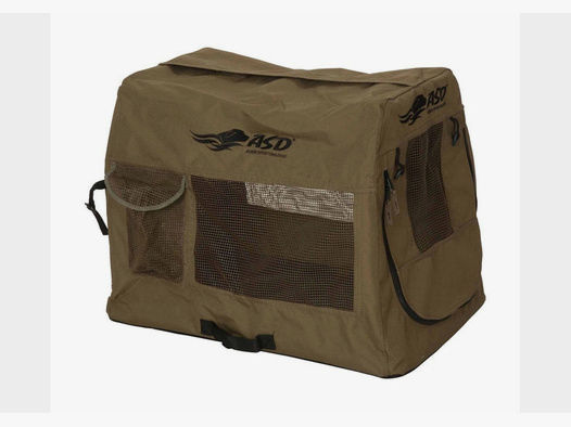 ASD Faltbare Hunde-Transportbox Quick Set Braun Medium