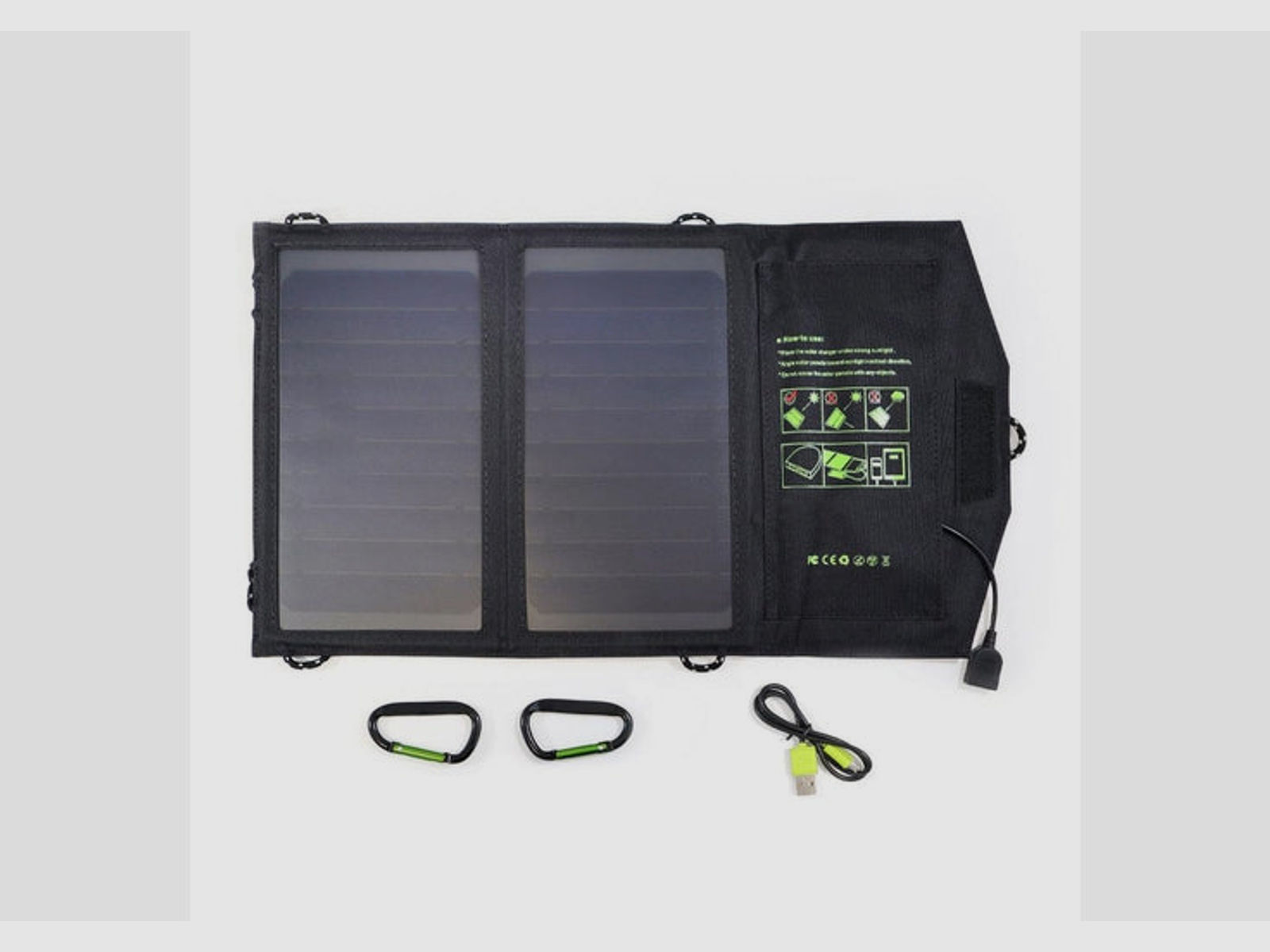 BasicNature Outdoor Solar-Ladegerät 10W inkl. Tasche