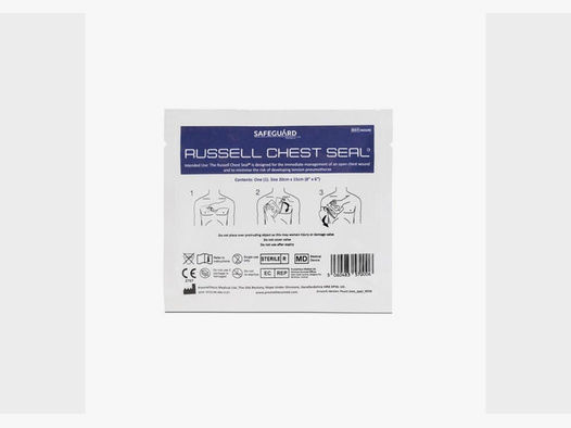 "Russell Chest Seal" Spezialverband Hydrogel-Basis