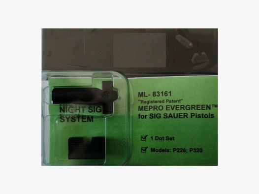 MEPRO ML-83161Y BL Evergreen LED Visierung für Sig Sauer P226 P320