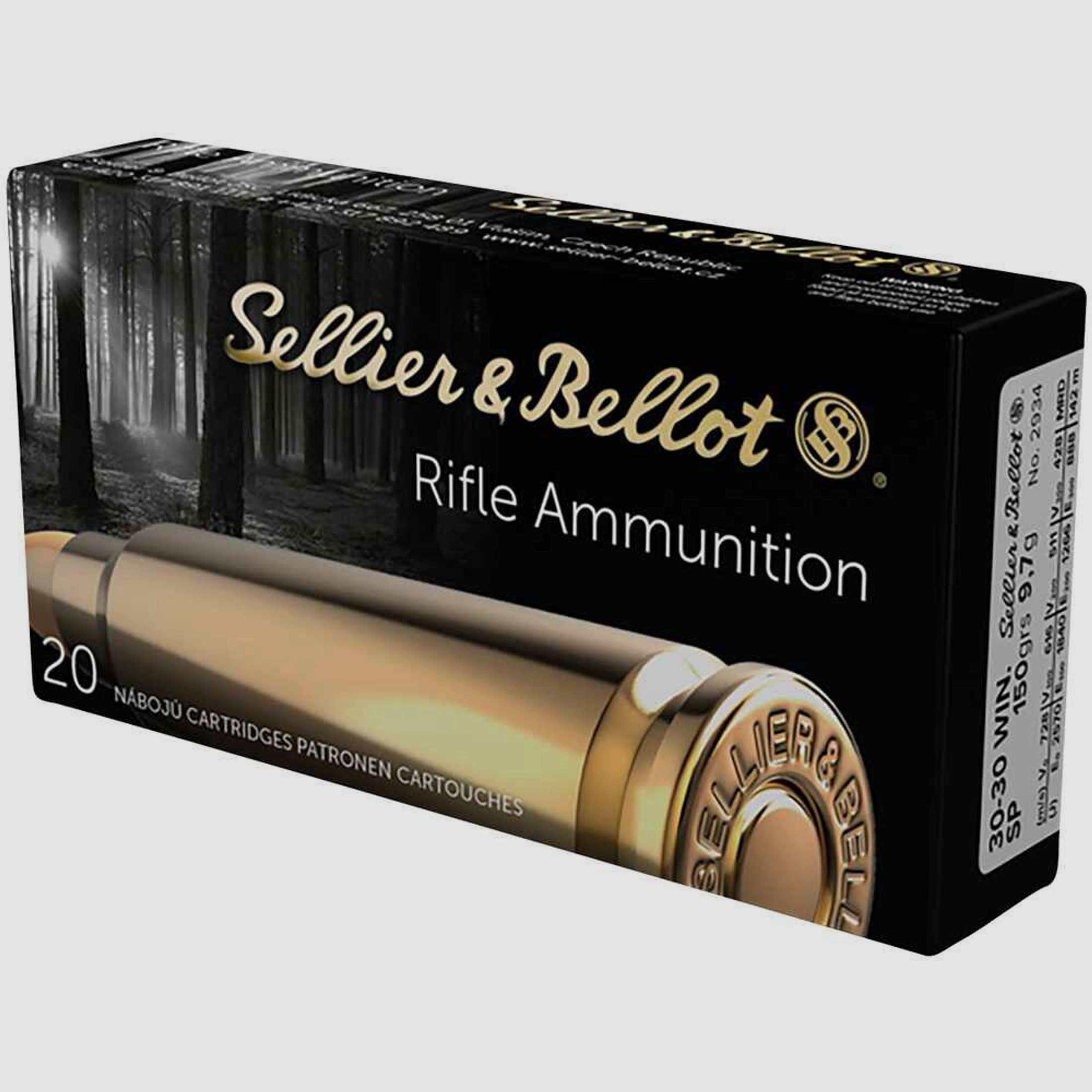 Sellier & Bellot .30-30Win. 150grs SP 20STK Munition bleihaltig