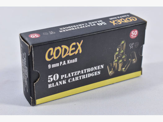 Codex Platzpatronen 50STK 9mmP.A.K. Leucht- und Knallpatronen