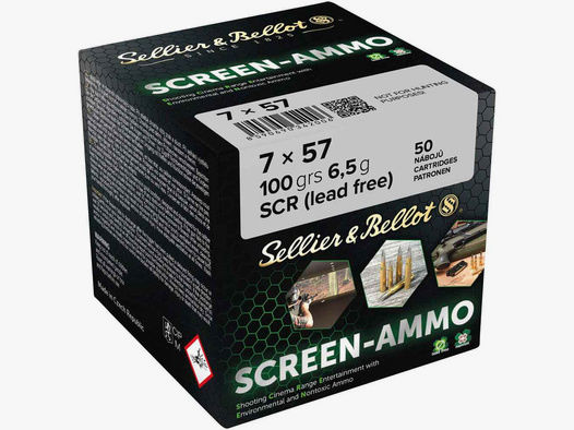 Sellier & Bellot 7x57 100grs Screen-Ammo 50STK Munition bleifrei