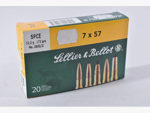 Sellier & Bellot 7x57 173grs SPCE 20STK Munition bleihaltig