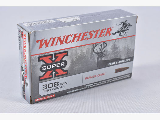 Winchester .308Win. 150grs Power-Core 20STK Munition bleifrei