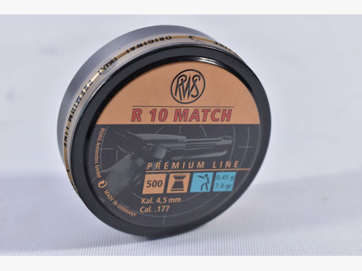 RWS 4,5mm 7grs R10 Match 500STK Diabolo
