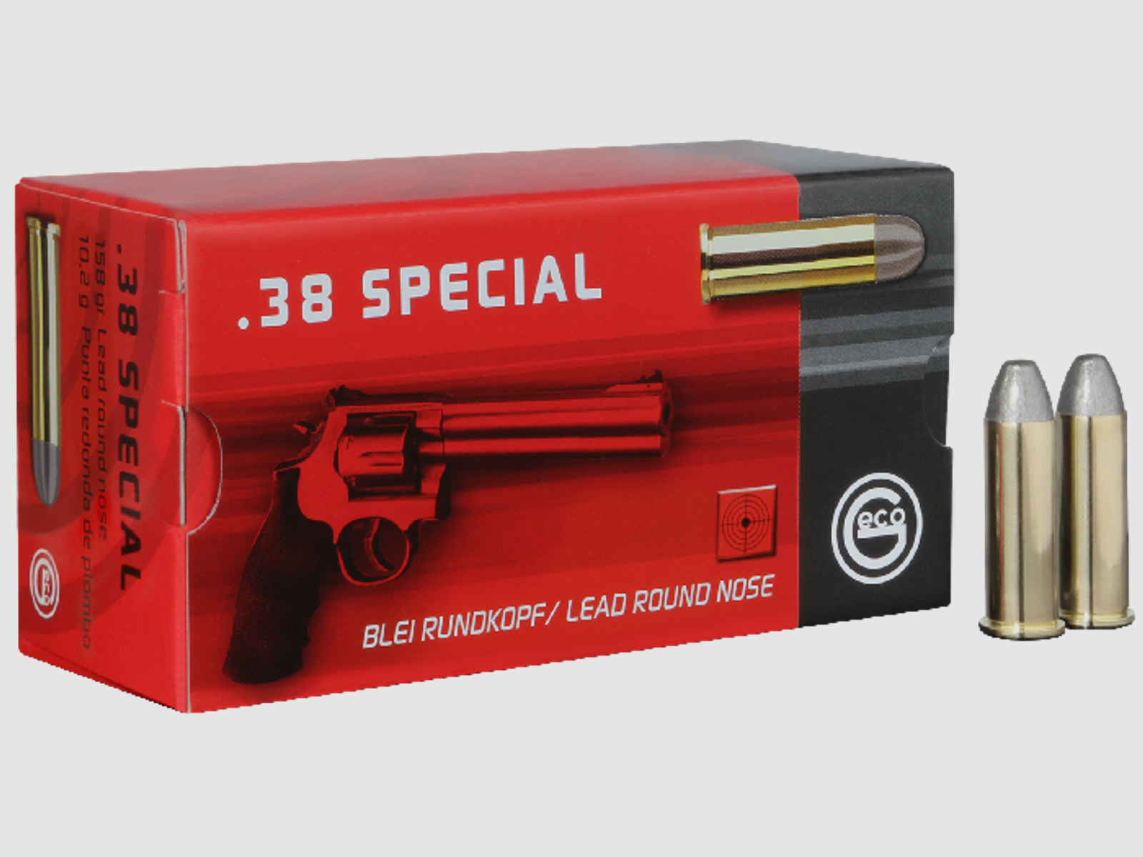 GECO Revolverpatrone .38 Special Blei-Rundkopf