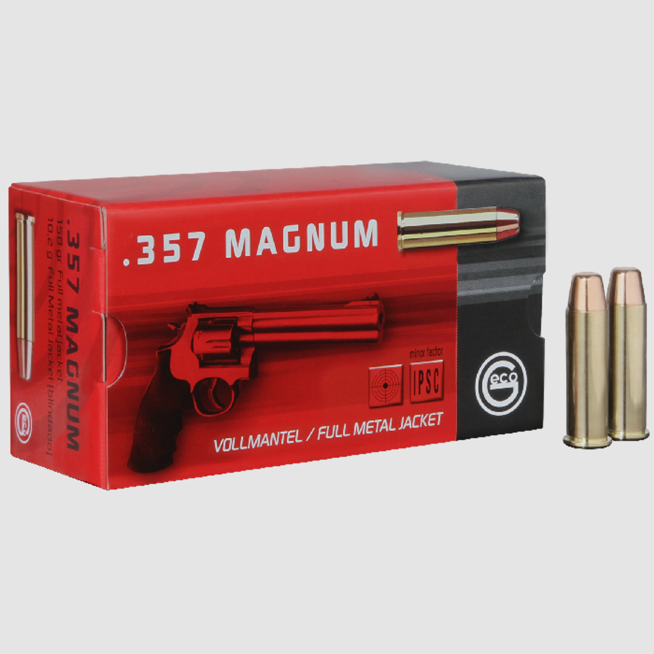 GECO Revolverpatrone .357 Magnum Vollmantel 10,2g/158grs