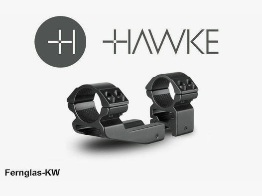HAWKE 22125 Ringmontage 25,4 mm Weaver Hoch 2 Zoll Versatzgröße